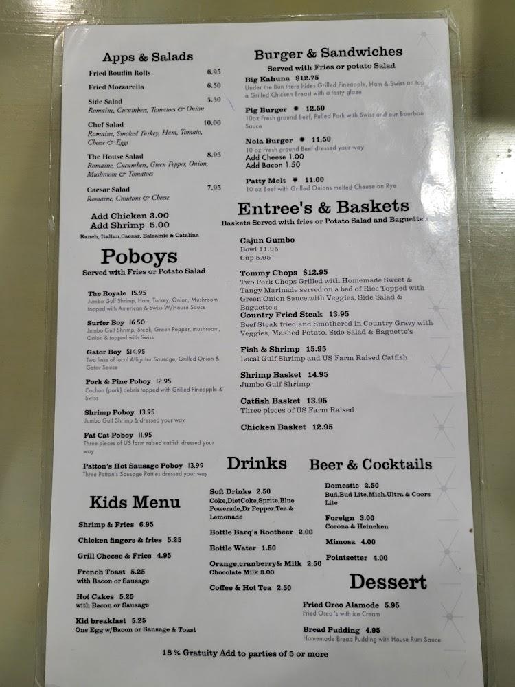 Panola's Cafe Menu image 4